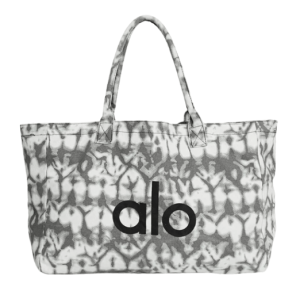 Alo Yoga Iconic Shopper Tote Bag Grey Tiedye
