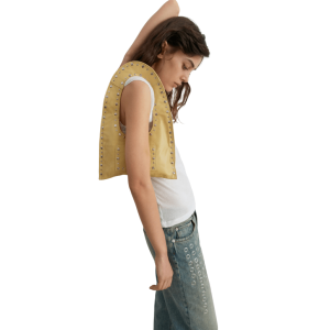 EMILY EYELET FINISHED DENIM PANTS