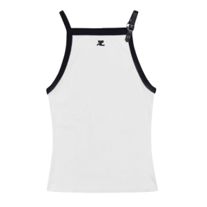 Courrèges White Sleeveless Top