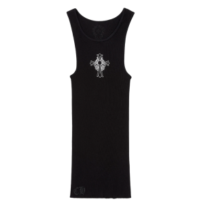 Chrome Hearts Hairy Cross Rib Tank Black
