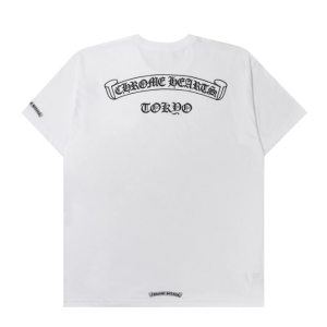 Chrome Hearts Scroll Logo T-Shirt White - Tokyo Exclusive