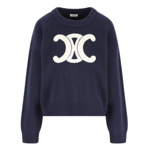 CELINE Navy Knit Sweater