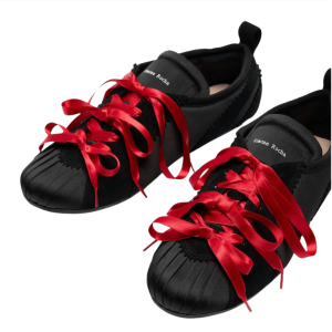 Simone Rocha Ballerina Lace-up Grip Trainers