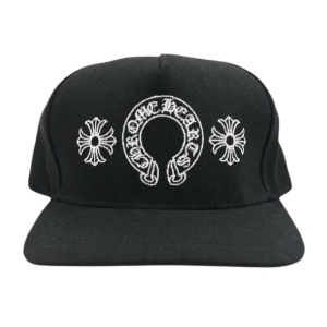 Chrome Hearts Horseshoe Denim Baseball Hat Black
