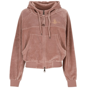 Vivienne Westwood Cropped Raglan Logo Zip-Up Hoodie