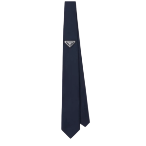 Prada Re-Nylon Gabardine Tie Blue