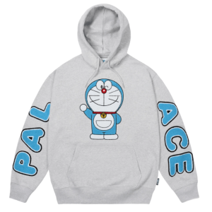 Palace x Doraemon Hood Grey Marl - 25FW