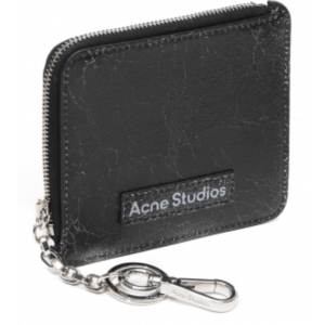 Acne Studios Zip Leather Wallet 'Black'
