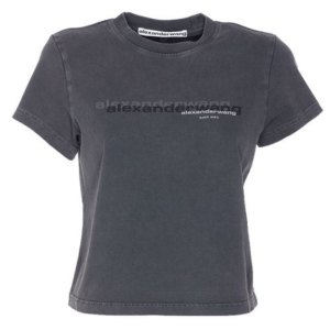 Alexanderwang Black Short-Sleeve T-Shirt