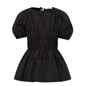 CECILIE BAHNSEN Brooklyn Jacquard Ruching Top