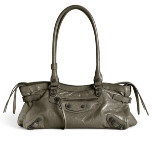 BALENCIAGA East-West Le City Shoulder Bag Green