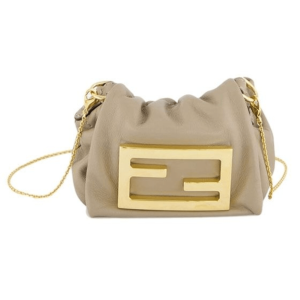 FENDI Mamma Baguette Nano Beige Micro Bag