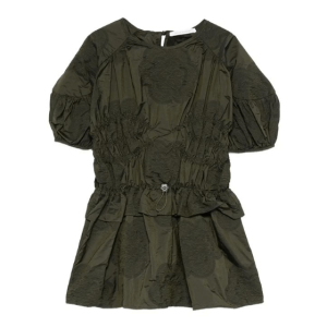 CECILIE BAHNSEN BROOKLYN Jacquard Ruching Top