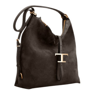 TOD’S 25FW T Timeless Suede Shopper Bag Medium 