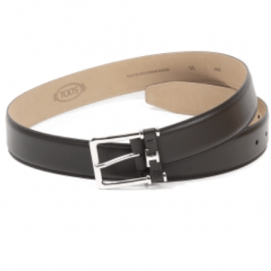 T LOGO BELT - BROWN