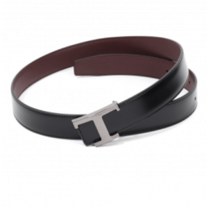 TOD'S Leather T Timeless Reversible Belt 