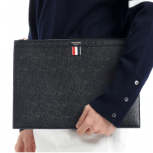 Men's Pebble Grain Medium Clutch Bag