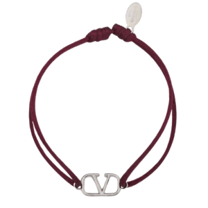 Valentino V Logo Signatur Bracelet Wine