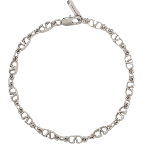 VLogo chain bracelet in silver 