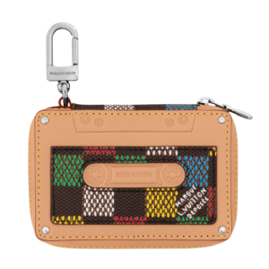 Louis Vuitton LV Tape Key Holder & Bag Charm Damier Ebene Multicolor