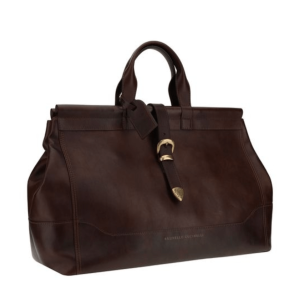 BRUNELLO CUCINELLI Buckle Belt Leather Tote Bag