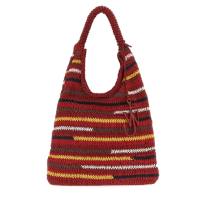 JW ANDERSON Red Knit Tote Bag
