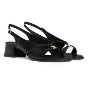 CELINE Black Sandal Heels