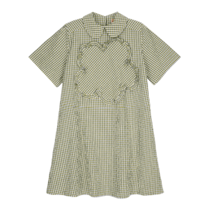 Gingham Babydoll Dress - Golden Yellow 