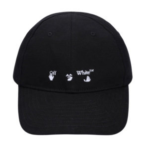 Off-White Logo Embroidered Baseball Cap Black