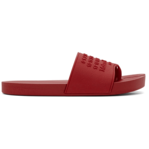 (W) Maison Margiela Tabi Numbers Slippers Red