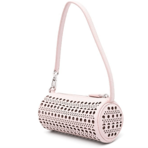 ALAÏA Vien Pattern Calfskin Mini Tube Bag