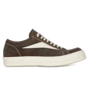 Rick Owens Brown Suede Sneakers