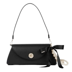 Valentine Tote Bag with Pearl-Embellished Pochette