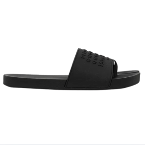 Maison Margiela Embossed Logo Tabi Slide Black