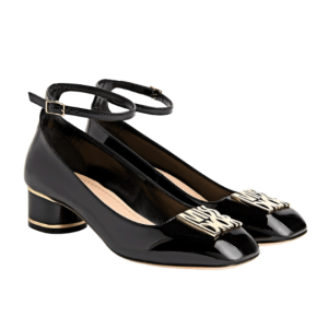 Dior Miss Dior Patent Calfskin Low-Heeled Pumps