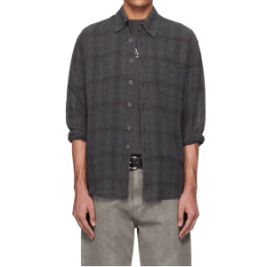 OUR LEGACY BAZAAR CHECK BREEZE WEAVE ABOVE SHIRT