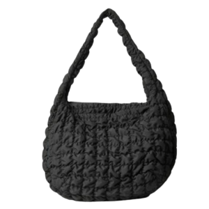 COS Quilted Oversized Shoulder Bag Black