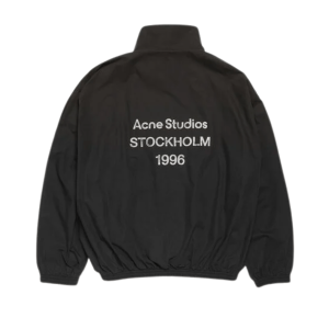  Logo zipper jacket Black