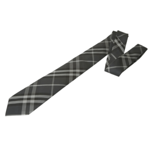 Burberry Classic Cut Vintage Check Silk Tie Charcoal