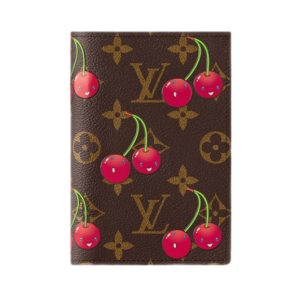 Louis Vuitton x Murakami Takashi Passport Cover Monogram Cherry Coated Canvas