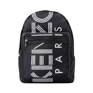 KENZO PARIS TEXT WHITE BLACK BACKPACK