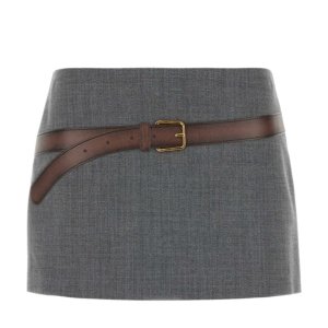 Prada Technical wool miniskirt