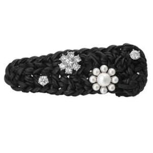 Lover Embroidered Rhinestone Hairpin