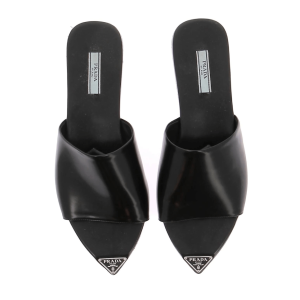 Prada Brushed leather slides 