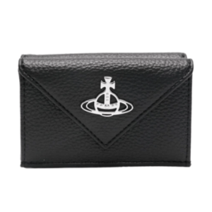 Vivienne Westwood Envelope Leather Bi-Fold Wallet Black