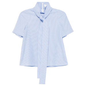 RIBBONED PULLOVER BLOUSE 