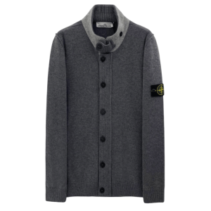 Lambswool Button-up Jumper 