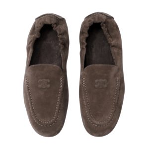 ADAM LOAFER WITH TRIOMPHE IN SUEDE CALFSKIN 