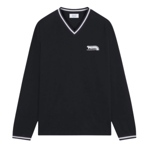 Maison Kitsune Flash Fox Raglan L/S T-Shirt Black