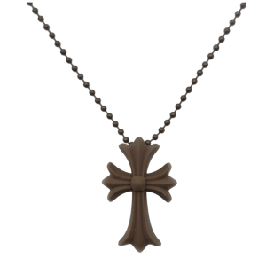Chrome Hearts Silichrome CH Cross Pendant Brown 2025